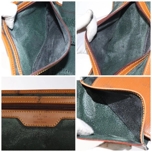 LOUIS VUITTON Epi Trousse Priant Clutch Bag Zipangu Gold - Picture 14 of 15